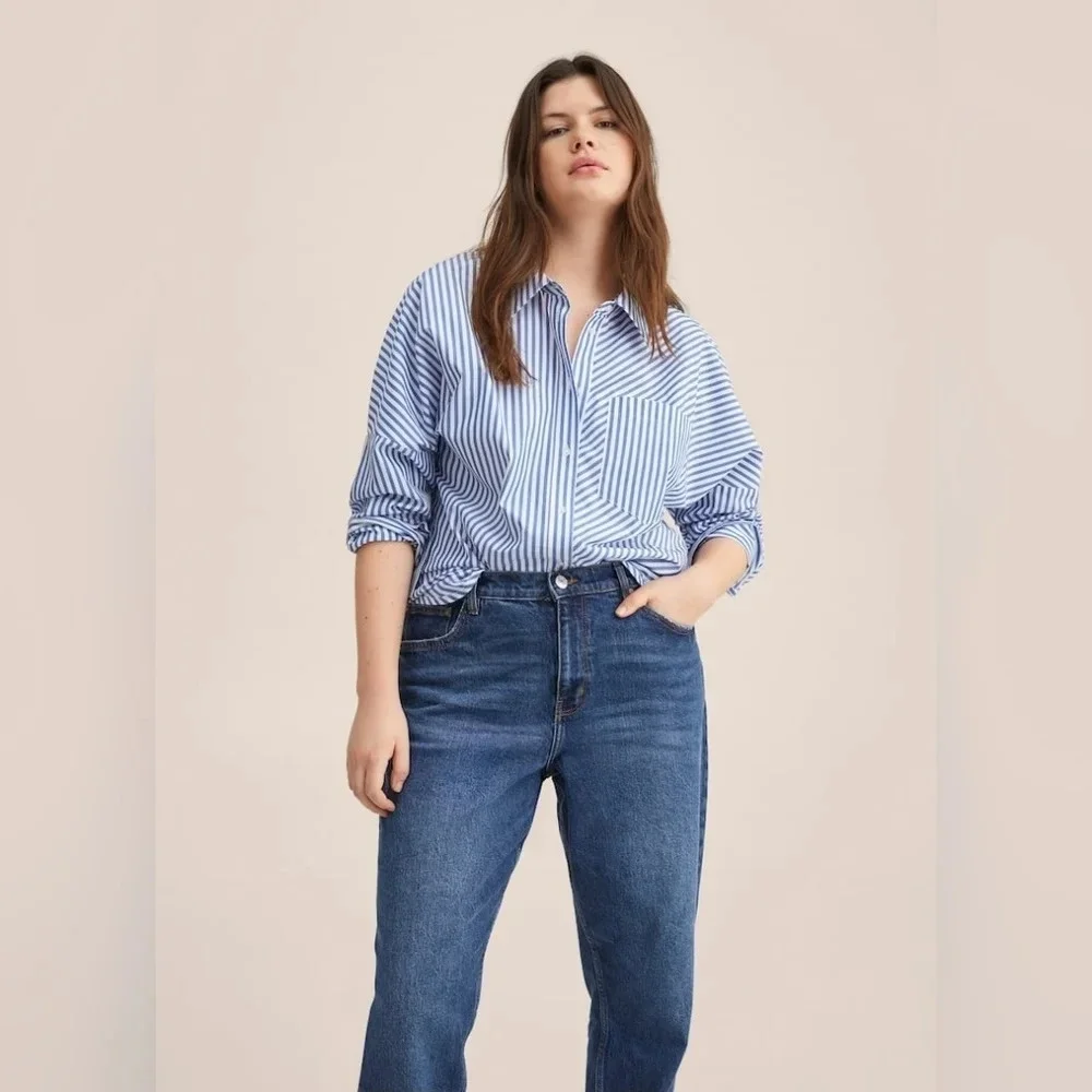 Mango [10] Mom comfort  high-rise jeans - Picture 6 of 11